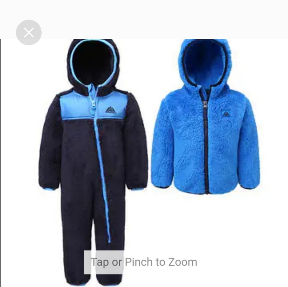 Snozu Infant 2-2-piece Fleece SetS BUNDLE, Blue nwt 9-12M-18m - Picture 9 of 11